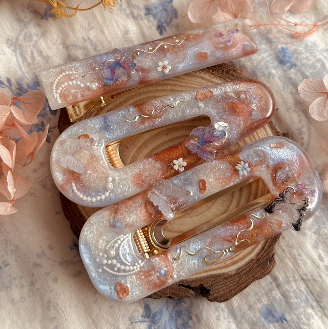 Pastel Hair Clips - Pack of 3 - Style 2 - Valentine’s Day Collection 