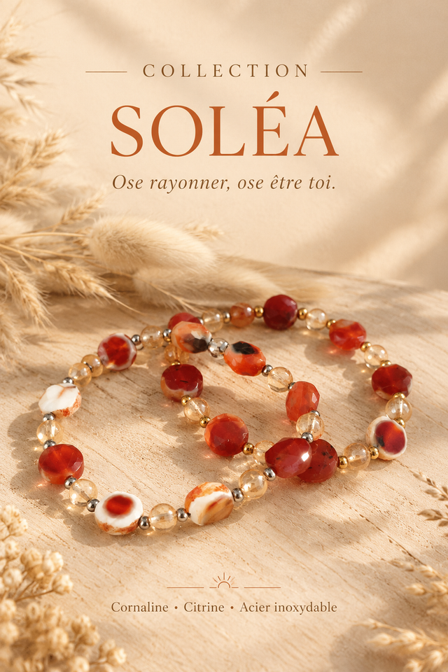 A Bracelet "Soléa" Cornaline