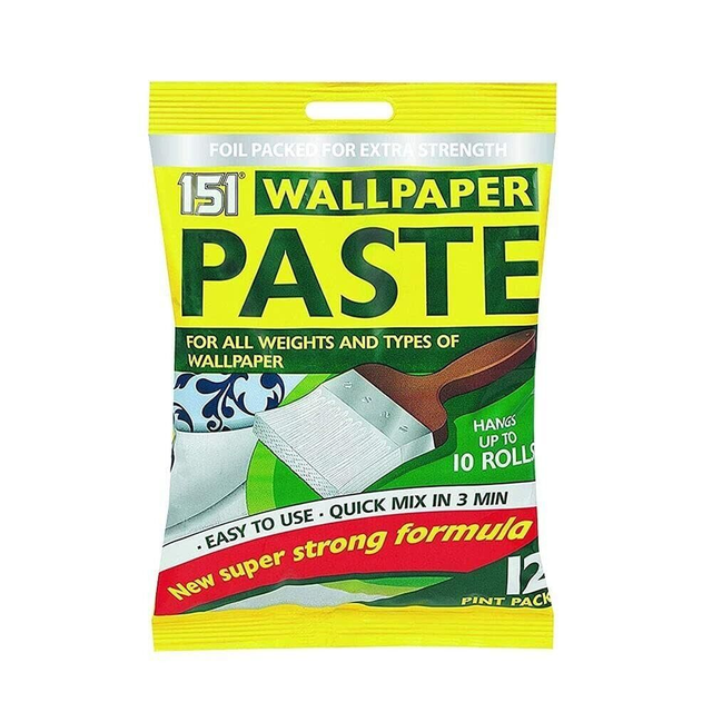 10 Roll Wallpaper Paste All Purpose Super Strong Stick Adhesive Glue 12 Pint Pk