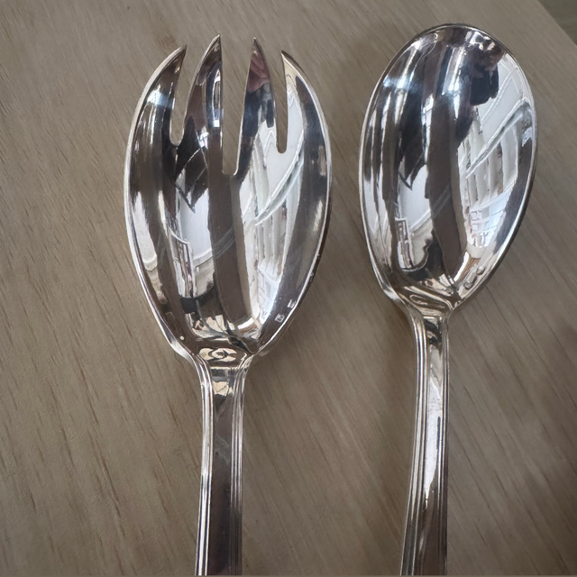 Couverts à salade Art déco