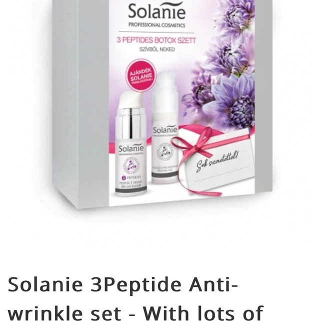 Solanie 3Peptide Anti-wrinkle set - With lots of love