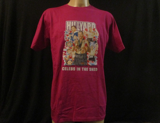 George Hillyard Picture T-Shirt ADULT COTTON UNISEX FUCHSIA (Large) Top