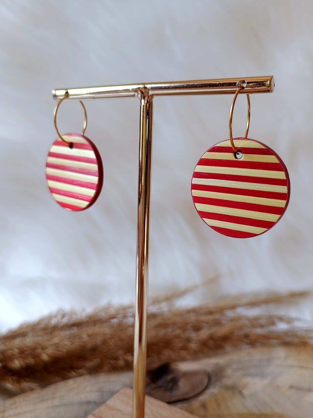 Boucles d'oreilles SIMPLE Marinière