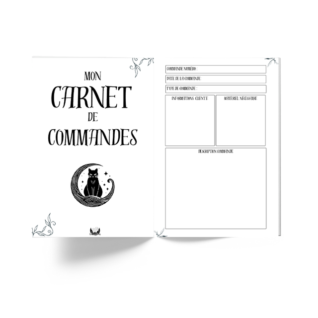 Intérieur carnet éternel A5 - Carnet de commandes