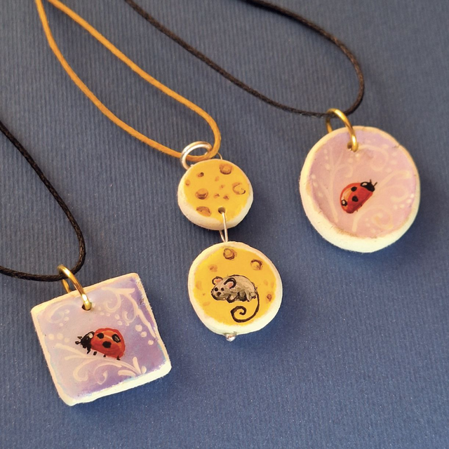 Collane "Piccoli Amici"- Topino - coccinelle