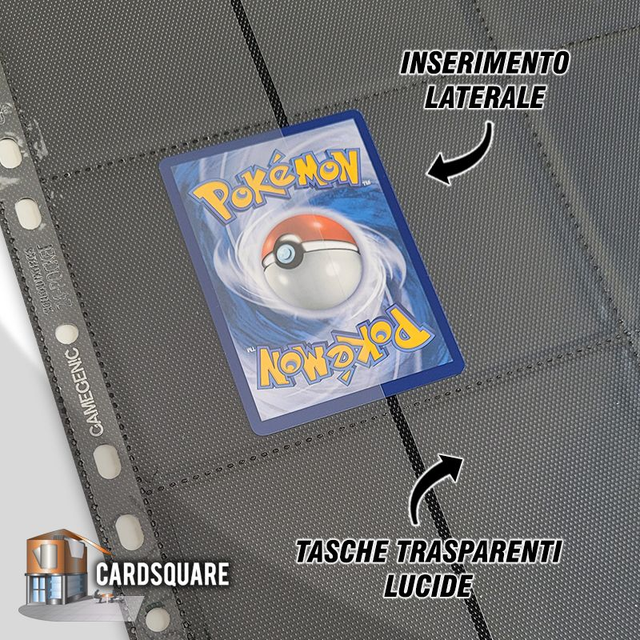 Gamegenic - 10 Pagine a 24 tasche - Side Loading - Black