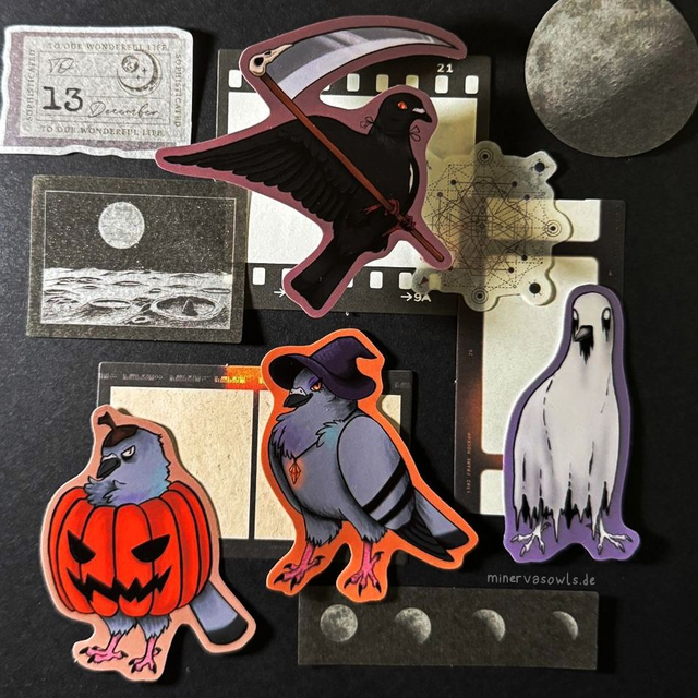 Halloween 2025 - Pigeon Stickers