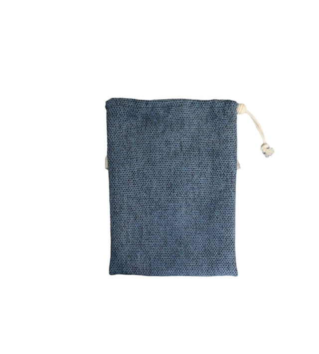 Pochette/ Protège carnet Frange BLEU NUIT