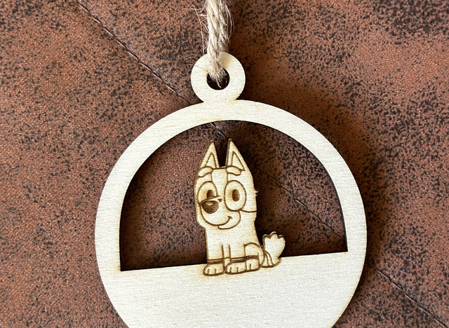 Boule de Noël bluey