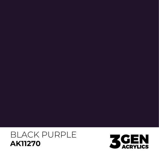3rd Gen. Acrylics Black Purple