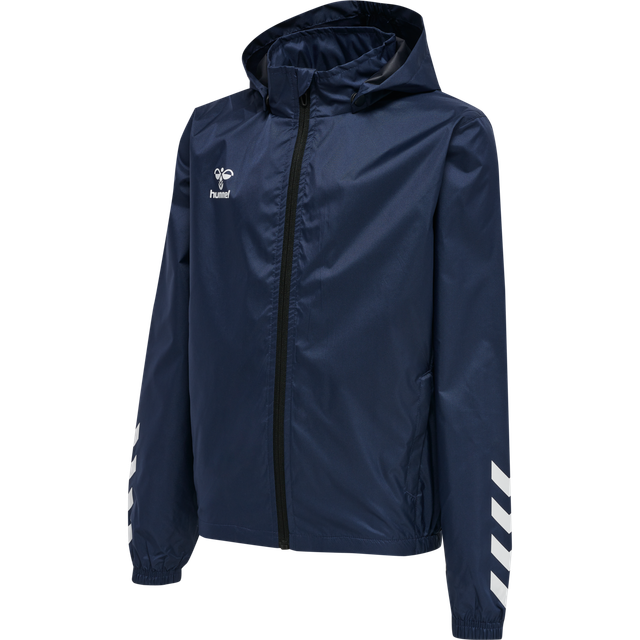 hmlCORE XK SPRAY JACKET Marine - KIF Logo på brystet og KUNDBY IF tryk på ryggen