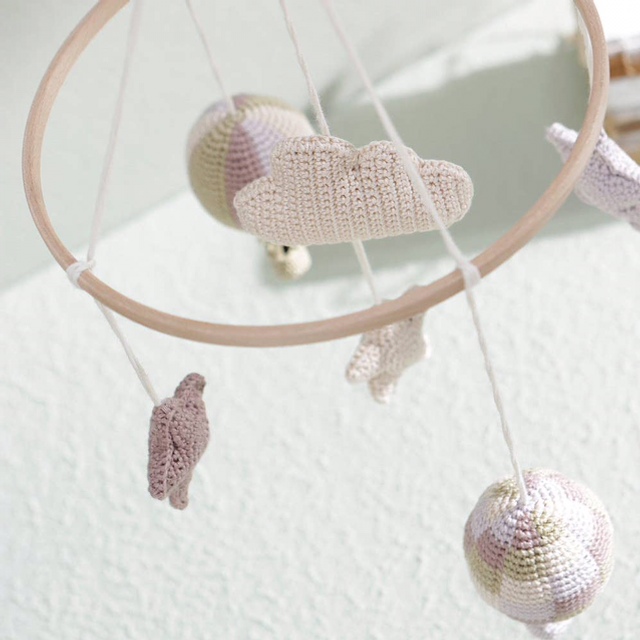 Handmade Crochet Balloon Mobile