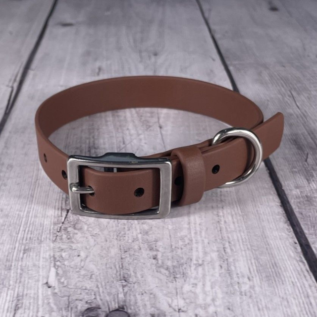 Milk Chocolate Waterproof BioThane® Collar