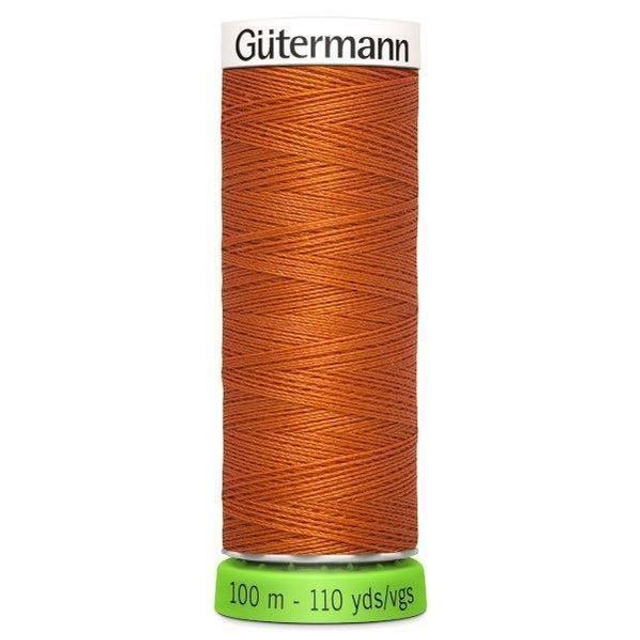 Gutermann Sew All Recycled rPET Thread 100m 982 - orange