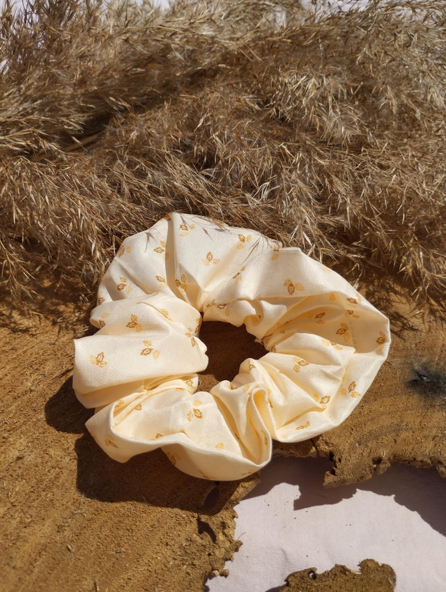 Chouchou satiné - motif automne