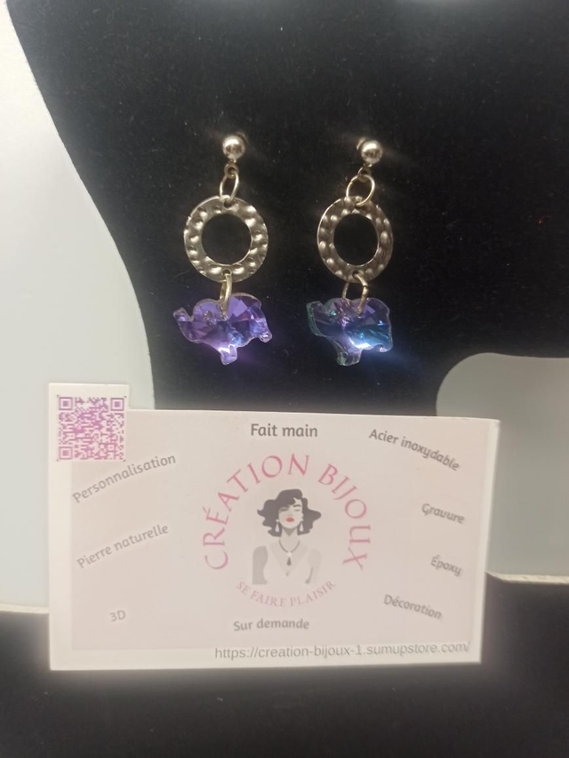 Boucle  d oreille  éléphant