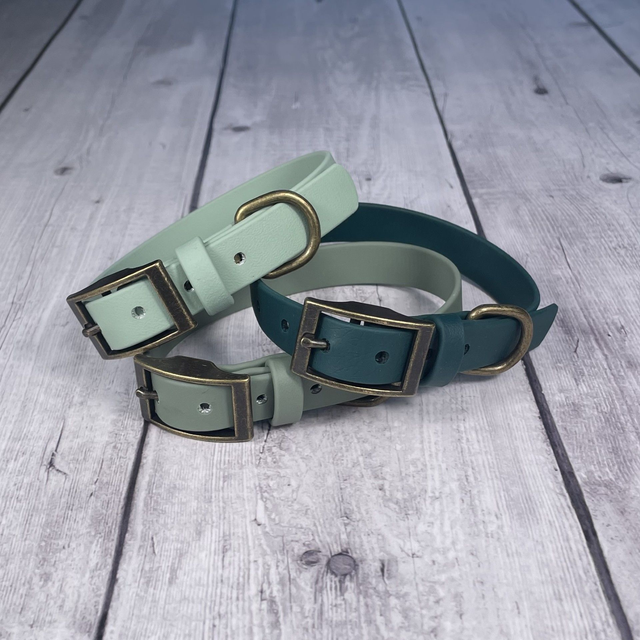 Forest Green Waterproof BioThane® Collar
