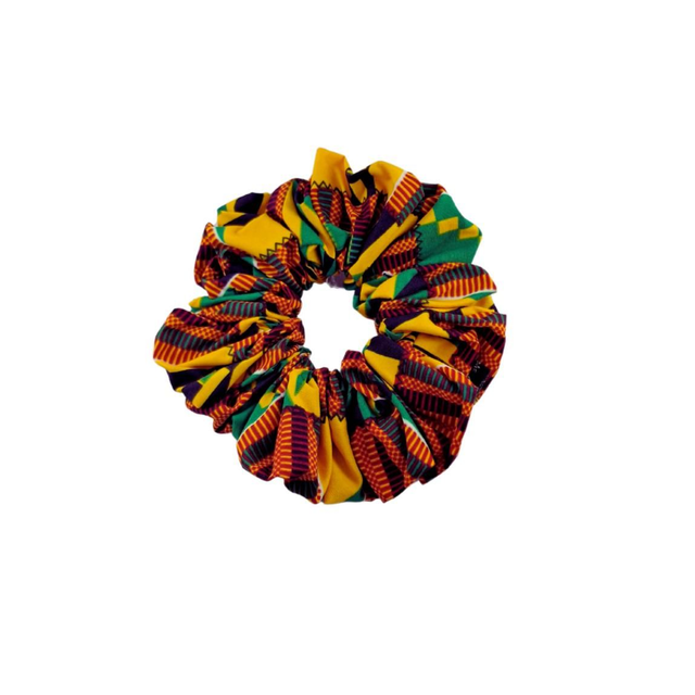 Big Scrunchie "Kente Green"