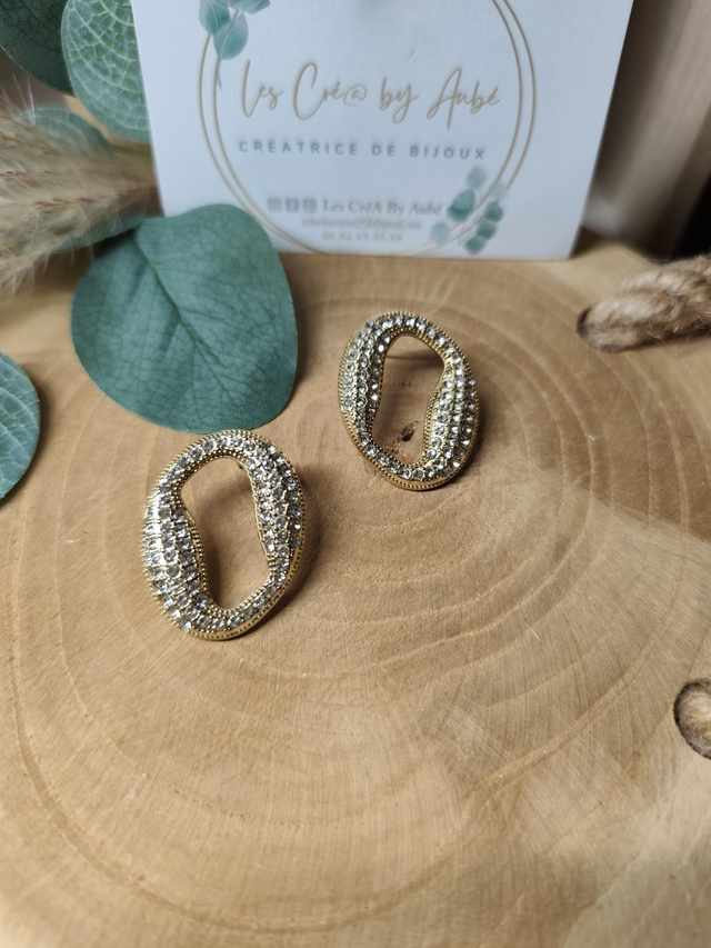 BO CHIC STRASS/ ACIER INOXY GOLD 0000367