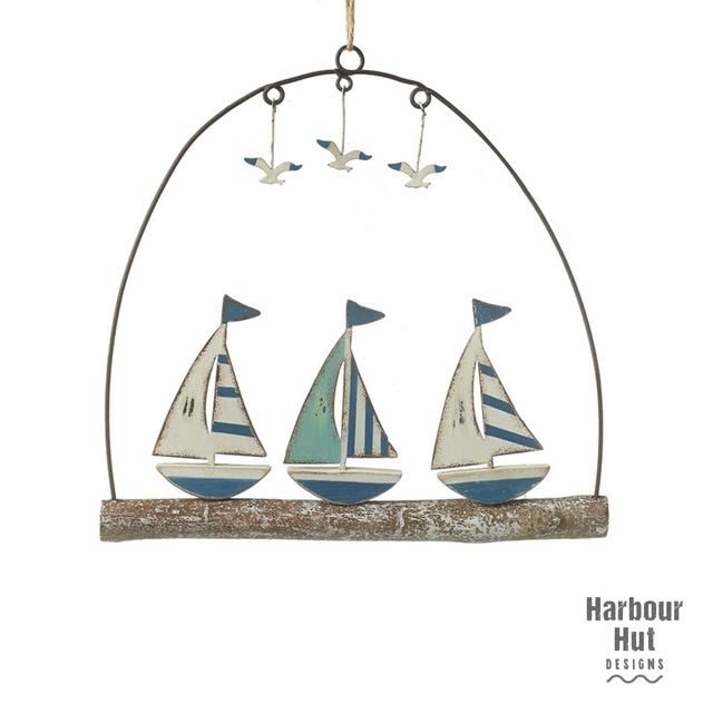 Boats and Seagulls Wall Hanging
