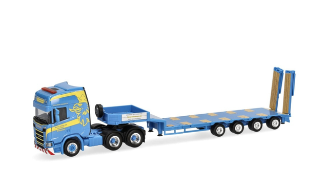 Scania CR20 HD Sattelzug Tieflader Wittwer Herpa 1:87