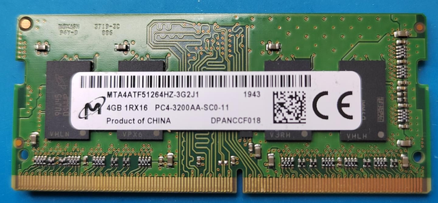 Muistikampa - Micron MTA4ATF51264HZ-3G2J1