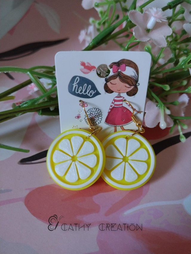 Boucles d'oreilles fruits 