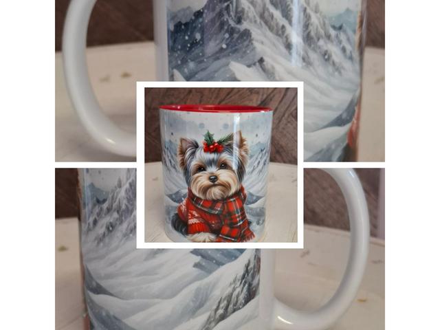Mug rouge Noël york 