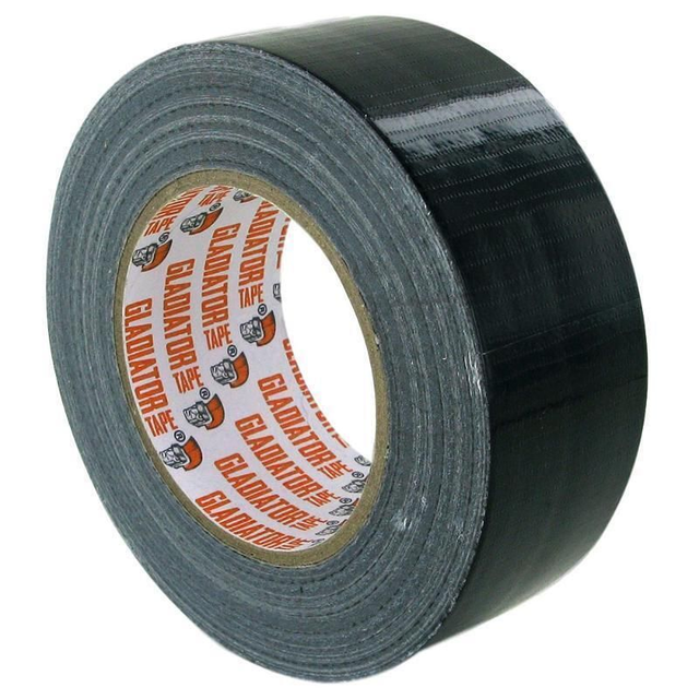 Gladiator GAFFER WATERPROOF CLOTH BLACK TAPE 2&quot; 48MM x 50M DUCT