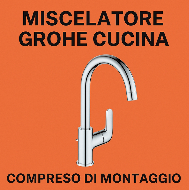 Fornitura e istallazione miscelatore cucina grohe