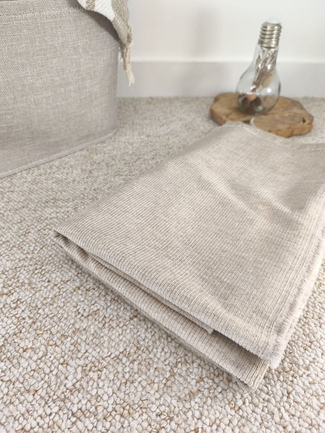 Velours côtelé beige ficelle