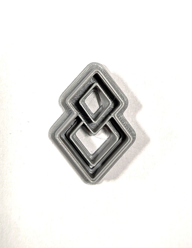 Emporte pièce double losange