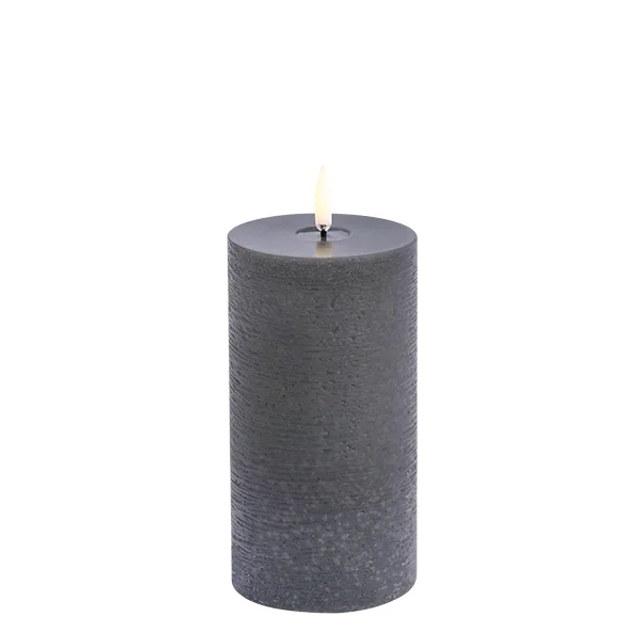 Stompkaars Melted Rustiek Grey 7,8 X 15 cm