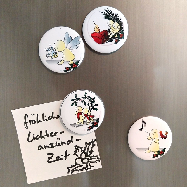 Magnetbuttons Lipami® - diverse Motive "zur Lichter-anzünd-Zeit"