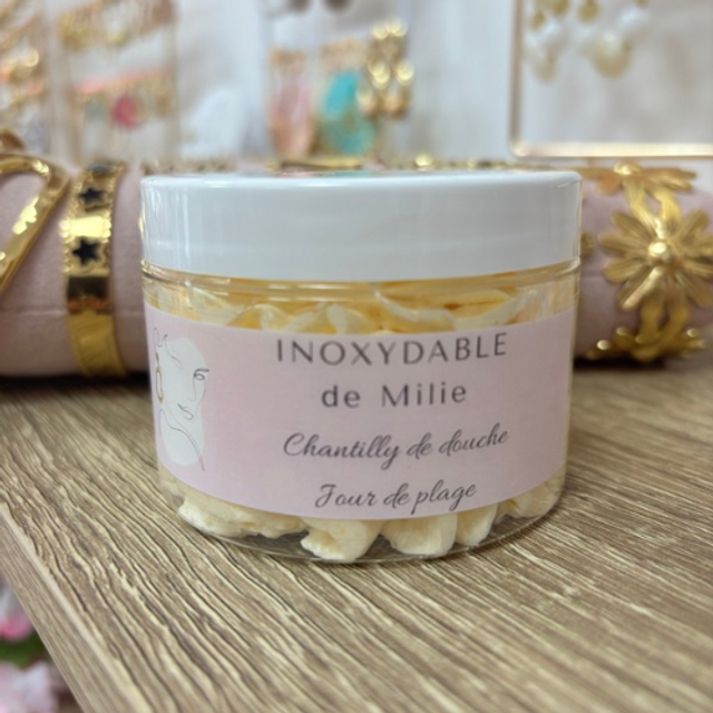 Chantilly de douche jour de plage 