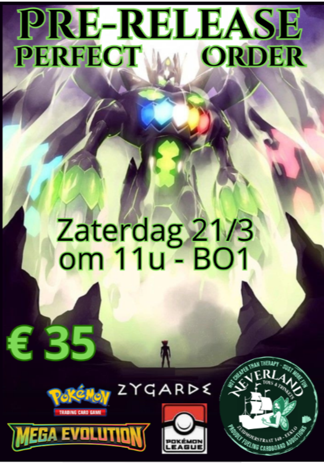 Pre release pokemon perfect order