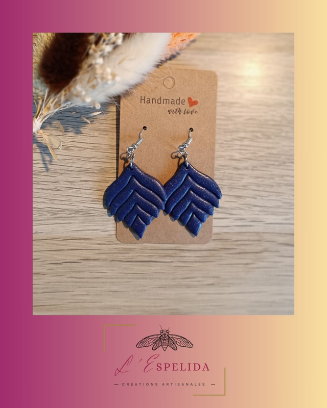 Plumeaux violets/bleus