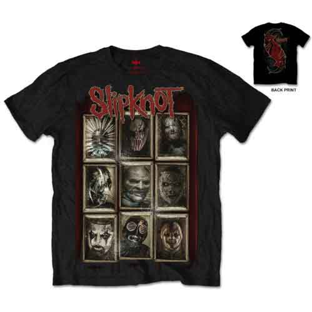 SLIPKNOT UNISEX T-SHIRT: NEW MASKS (BACK PRINT)