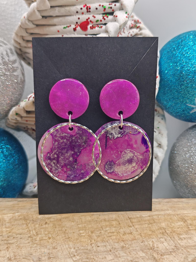 Boucles uniques Violettes 