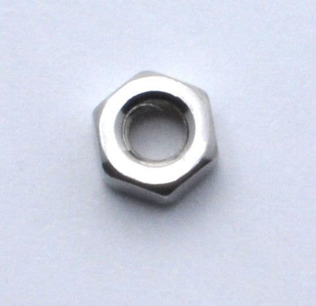 M3 Stainless Steel A2 hex nut - Metric DIN934 (set of 10)