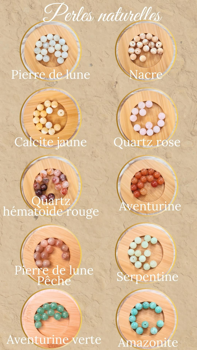 Boucles d'oreilles Lamya pendantes légères en macramé avec perles naturelles.