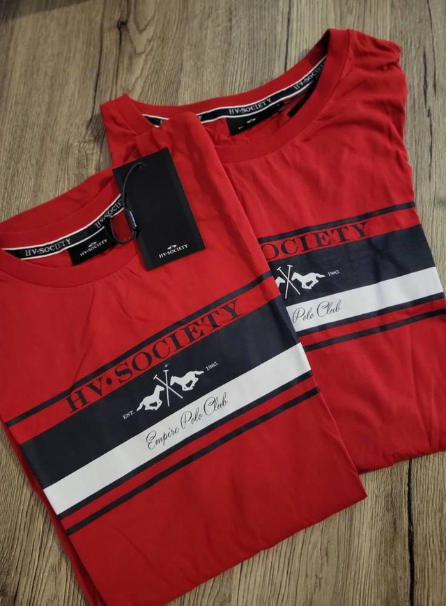 T-shirt HV POLO Scarlet – Rouge – Tailles S & L – Neuf déstockage