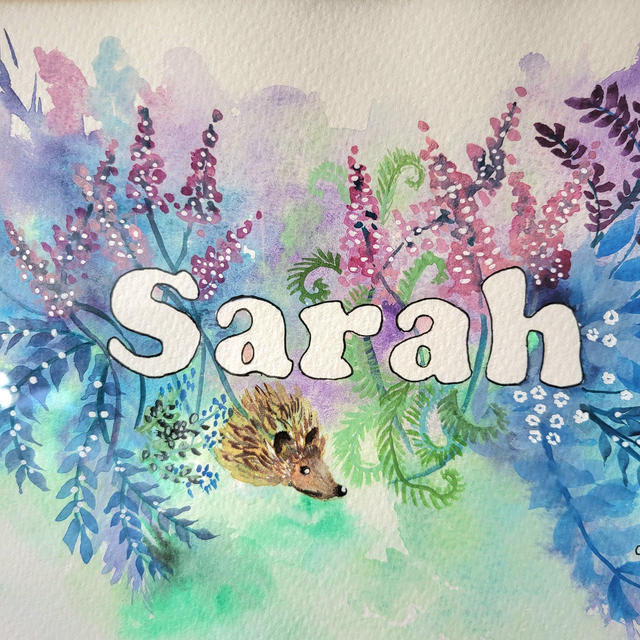 Prénom nature et hérisson à la commande