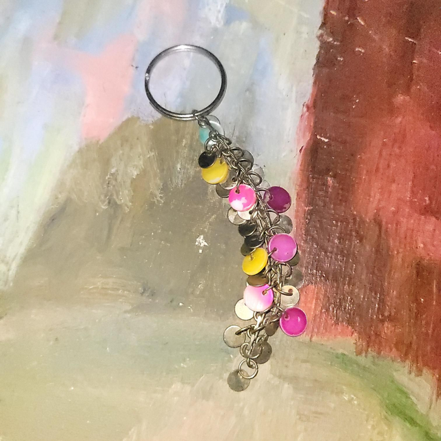 Pink Disco Keyring
