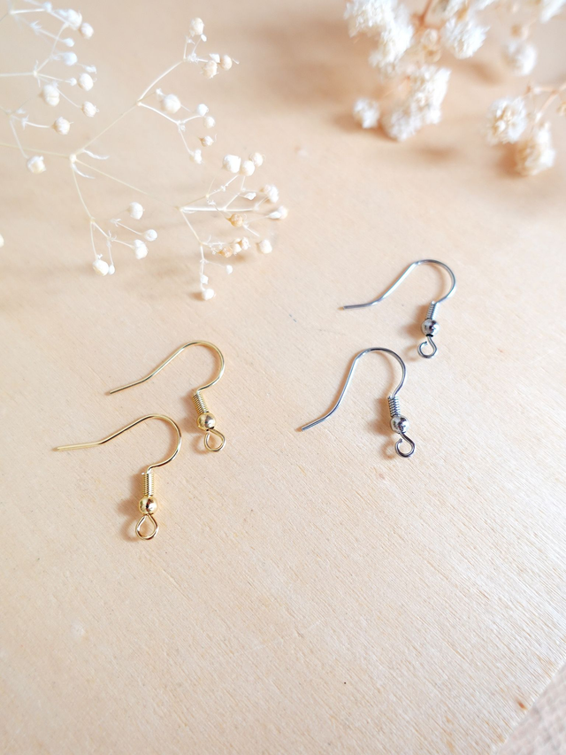 Option : changement de crochets vers acier inoxydable (inox doré ou argenté)