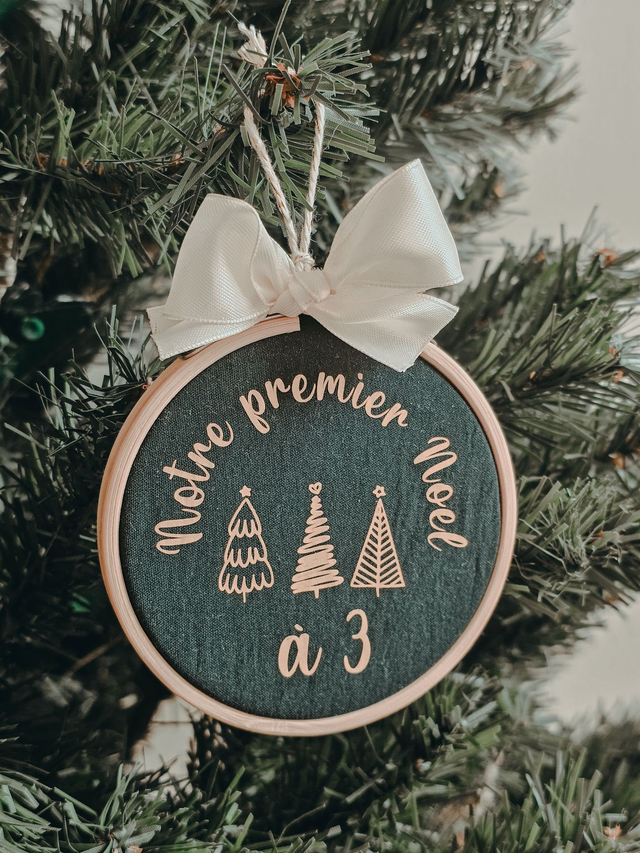 Boule de Noël - Notre premier Noël à 3