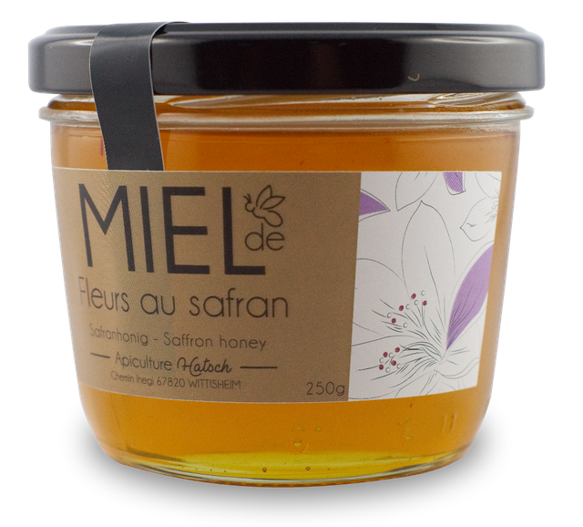 Miel de fleur au safran d'Alsace