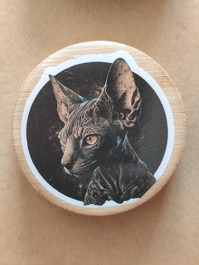 Décapsuleur chat sphynx magnétique frigo