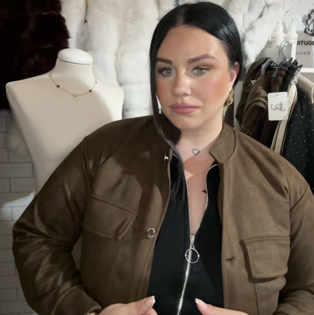 Bomber de antelina Marrón 