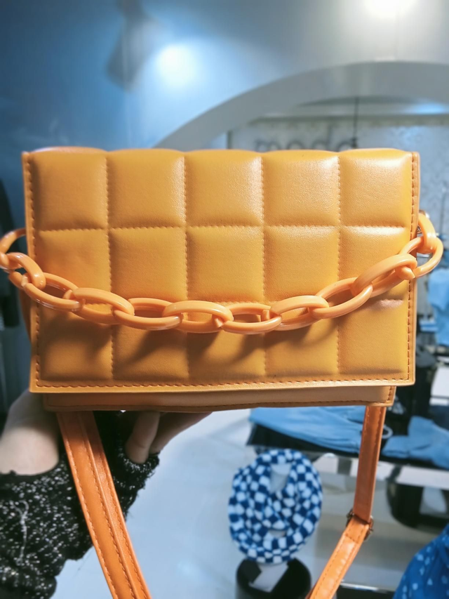Mala laranja fluorescente 